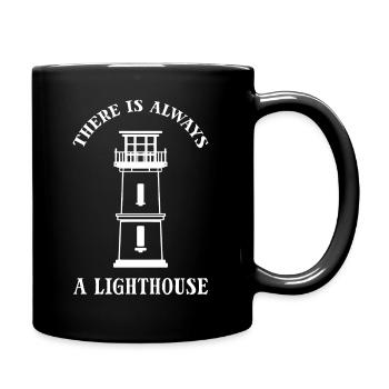 Leuchtturm am Meer Leuchtturmtechniker - Tasse einfarbig - Schwarz - Rechts