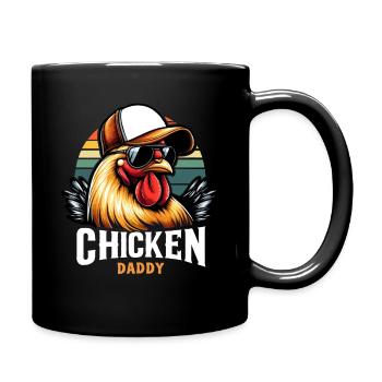 Chicken Daddy For Dad Men Farmer Chicken Love - Full Colour Mug - black - Right