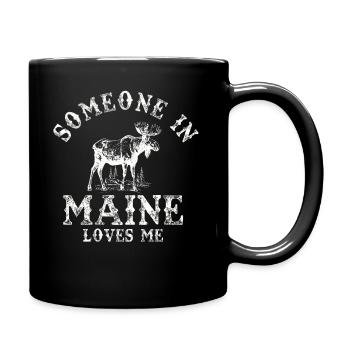 Quelqu’un dans le Maine m’aime - Mug uni - noir - Droite