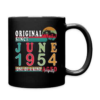 June 1954 | Birthday 1954 Born June 1954 - Full Colour Mug - black - Right