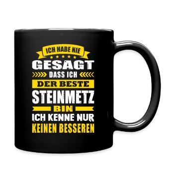 Ich Habe Nie Gesagt Der Beste Steinmetz - Tasse einfarbig - Schwarz - Rechts