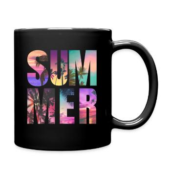 Summer vibes - Full Colour Mug - black - Right