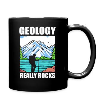 Lustiger Geologe, der Steine sammelt Rocksammler - Tasse einfarbig - Schwarz - Rechts