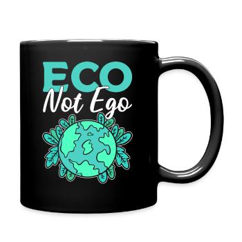 Eco Not Ego Förster - Tasse einfarbig - Schwarz - Rechts