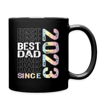 Meilleur papa du monde depuis 2023 Fête des pères Anniversaire - Mug uni - noir - Droite