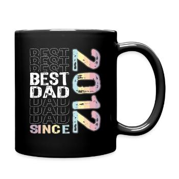 Best dad in the world since 2012 Father's Day - Full Colour Mug - black - Right
