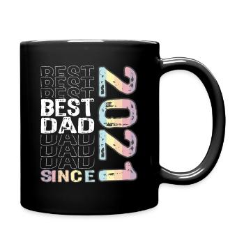 Meilleur papa du monde depuis la fête des pères 2021 - Mug uni - noir - Droite