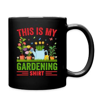 Jardiner avec chaque graine, je voyais mon - Mug uni - noir - Droite