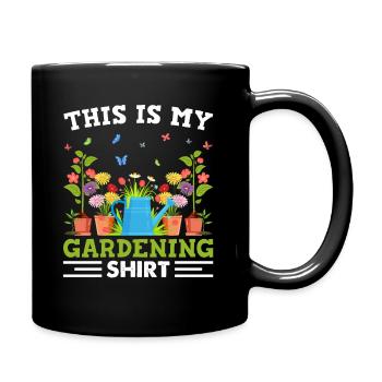 Jardiner avec chaque graine, je voyais mon - Mug uni - noir - Droite