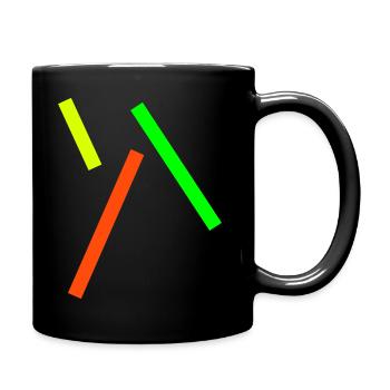 Minimal Flagge - Abstrakt & Modern - VEKTOR - Tasse einfarbig - Schwarz - Rechts