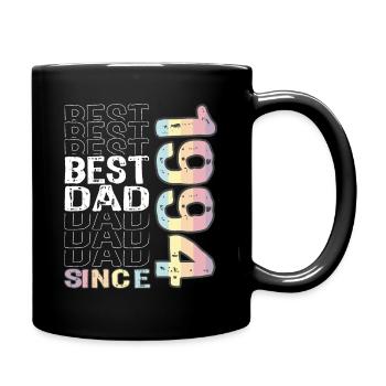 Bester Papa der Welt seit 1994 Vatertag - Tasse einfarbig - Schwarz - Rechts