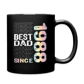 Bester Papa der Welt seit 1988 Vatertag - Tasse einfarbig - Schwarz - Rechts