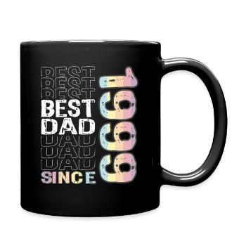 Bester Papa der Welt seit 1999 Vatertag - Tasse einfarbig - Schwarz - Rechts