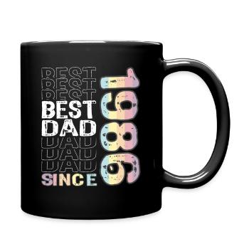 BBester Papa der Welt seit 1986 Vatertag - Tasse einfarbig - Schwarz - Rechts