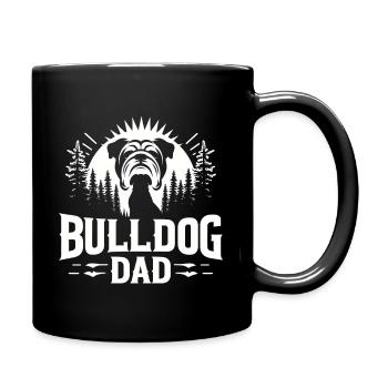 BULLDOG DAD, BULLDOG GUARDIAN: FOREST SENTINEL - Full Colour Mug - black - Right
