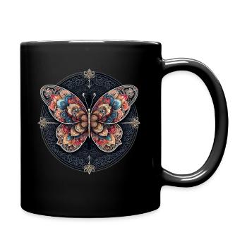 Embrace Change Butterfly - Tasse einfarbig - Schwarz - Rechts