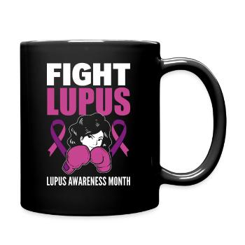 Fight Lupus Lupus Awareness Month Immunologe - Tasse einfarbig - Schwarz - Rechts
