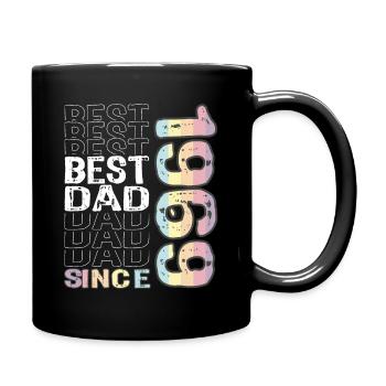 Bester Papa der Welt seit 1969 Vatertag - Tasse einfarbig - Schwarz - Rechts