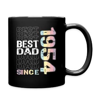 Best dad in the world since 1954 Father's Day - Full Colour Mug - black - Right