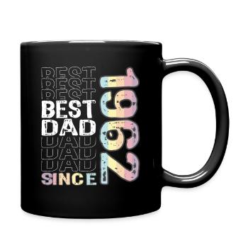 Bester Papa der Welt seit 1962 Vatertag - Tasse einfarbig - Schwarz - Rechts