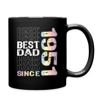 Bester Papa der Welt seit 1951 Vatertag - Tasse einfarbig - Schwarz - Rechts