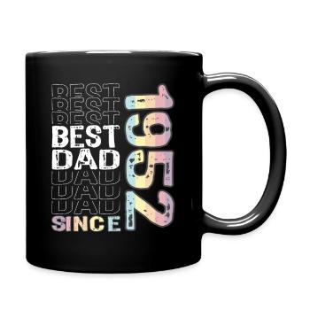 Best dad in the world since 1952 Father's Day - Full Colour Mug - black - Right