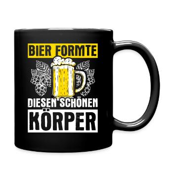 bière boire de la bière plaisir boire fête houblon alcool t - Mug uni - noir - Droite