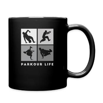 Parkour-Life Freerunning Freerunner - Full Colour Mug - black - Right