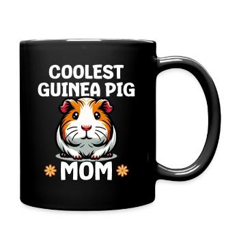 Coolest Guinea Pig Mom - Full Colour Mug - black - Right