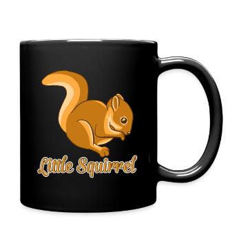 Kleines Eichhörnchen Lustige Niedliche Streifenhörnchen Tierliebhaber - Tasse einfarbig - Schwarz - Rechts