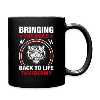 Taxidermie Jagdtrophäe - totes zum Leben erwecken - Tasse einfarbig - Schwarz - Rechts