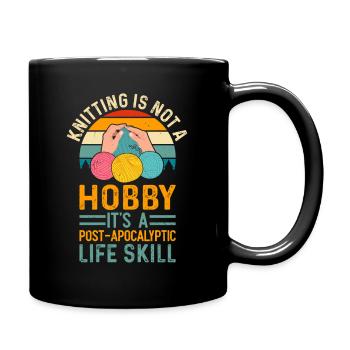 Stricken ist eine Lebenseinstellung - Tasse einfarbig - Schwarz - Rechts