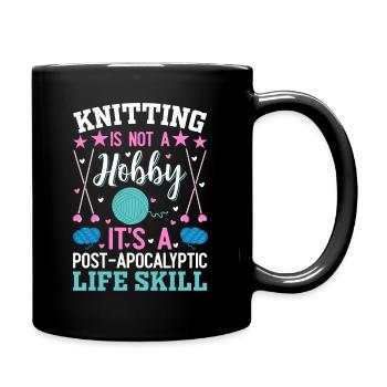 Stricken ist eine Lebenseinstellung - Tasse einfarbig - Schwarz - Rechts