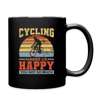 Cyclist's saying - Full Colour Mug - black - Right