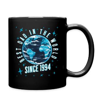 Bester Papa der Welt seit 1994 Vatertag - Tasse einfarbig - Schwarz - Rechts