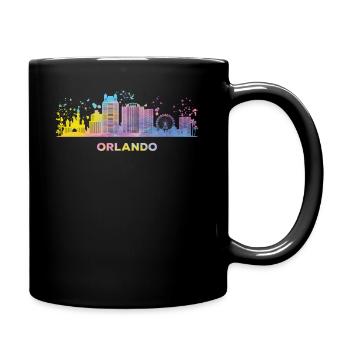 Orlandoan Skyline Orlando - Tasse einfarbig - Schwarz - Rechts