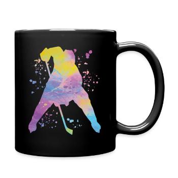 Eishockeyspieler Jungen Eishockey - Tasse einfarbig - Schwarz - Rechts