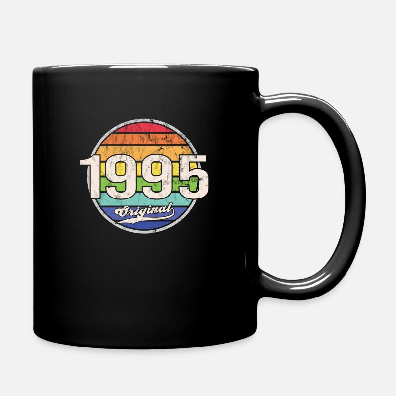 1995 Birthday Year Original - Full Colour Mug - black