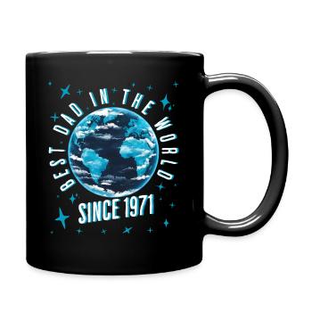 Bester Papa der Welt seit 1971 Vatertag - Tasse einfarbig - Schwarz - Rechts