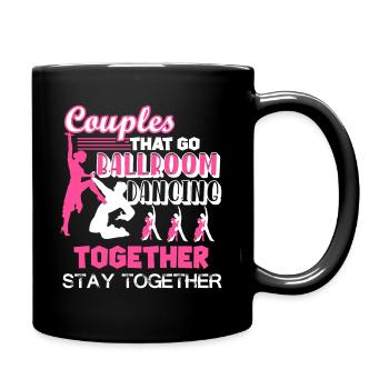Ballroom Dance Couples Ballroom Dancing Together - Full Colour Mug - black - Right