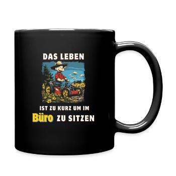 Gardener Office Saying Garden Funny - Full Colour Mug - black - Right