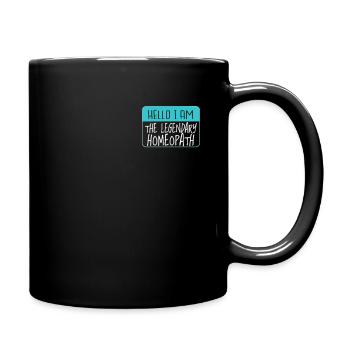 Legendäre homöopathische Kräuter Heilpraktiker - Tasse einfarbig - Schwarz - Rechts