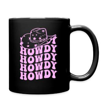 Western Country Texas Cowboyhut - Tasse einfarbig - Schwarz - Rechts