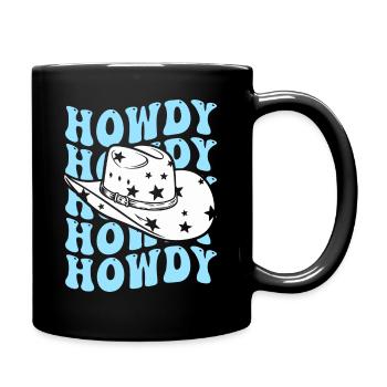 Western Country Texas Cowboyhut - Tasse einfarbig - Schwarz - Rechts