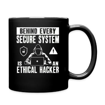 Ethical Hacker Cybersecurity Expertise - Full Colour Mug - black - Right
