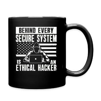 Ethische Hacker-Cybersicherheitsexpertise - Tasse einfarbig - Schwarz - Rechts
