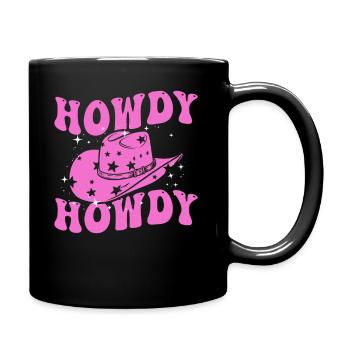 Western Country Texas Cowboyhut - Tasse einfarbig - Schwarz - Rechts