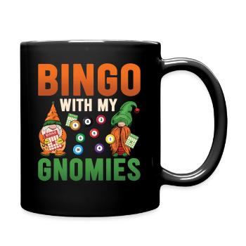 Bingo avec mes gnomies Bingo amusant - Mug uni - noir - Droite