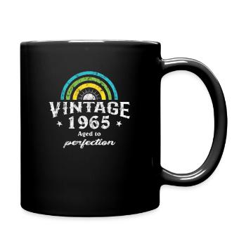 1965 Birthday Vintage Rainbow Sun - Full Colour Mug - black - Right
