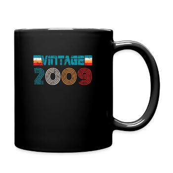 2009 Birthday Vintage - Full Colour Mug - black - Right